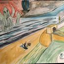 On the Beach. Een project van  Acr, lschilderij y Aquarelschilderen van lorned - 15.11.2022
