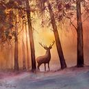 My project for course: Dreamy Watercolor Landscapes: Paint with Light. Un progetto di Pittura e Pittura ad acquerello di spookymoonart - 14.11.2022