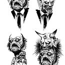 Exercícios so curso Tatuagem Autoral. Projekt z dziedziny Trad, c i jna ilustracja użytkownika Gustavo Sza - 16.11.2022