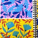 Mi proyecto del curso: Patrones botánicos en sketchbook: conquista la página en blanco. Een project van Traditionele illustratie, Patroonontwerp,  Botanische illustratie y Sketchbook van Carol Ozaeta Arrese - 16.11.2022