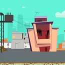 Newspaper Man. Un proyecto de Ilustración tradicional, Motion Graphics, Animación y Diseño de personajes de Areeb Siddiqui - 08.01.2021