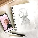 Lindy’s Project: Portrait Sketchbooking: Explore the Human Face Ein Projekt aus dem Bereich Skizzenentwurf, Zeichnung, Porträtzeichnung, Artistische Zeichnung und Sketchbook von tqww4pz6cg - 16.11.2022