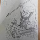 Mi proyecto del curso: Introducción a la creación de personajes estilo cartoon marinero oloroso valiente Ein Projekt aus dem Bereich Traditionelle Illustration, Design von Figuren, Zeichnung und Design von jaedcold - 16.11.2022
