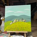 Mi proyecto del curso: Pintura acrílica paso a paso: crea paisajes increíbles. Traditional illustration, Painting, Acr, lic Painting, and Sketchbook project by Dania Hernandez Moreno - 11.17.2022