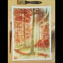 Mi proyecto del curso: Paisajes de ensueño con acuarela: plasma la luz. Een project van Schilderij y Aquarelschilderen van fjgraciaberne - 19.11.2022