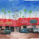 My project for course: Gouache Painting of Urban Landscapes Ein Projekt aus dem Bereich Traditionelle Illustration, Malerei und Gouachemalerei von grilka - 19.11.2022