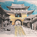 My project for course: Expressive Architectural Sketching with Colored Markers. Projekt z dziedziny Sketching,  R, sunek,  R, sunek architektoniczn, Sketchbook,  R i sunek atramentem użytkownika Nienke Adamse - 20.11.2022