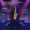 Eskişehir International Jazz Competition - Poster design . Design, Design grafic și Design de postere de Violet Jabayeva - 11.16.2022