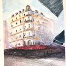 My project for course: Architectural Sketching with Watercolor and Ink. Esboçado, Desenho, Pintura em aquarela, Ilustração arquitetônica, Sketchbook e Ilustração com tinta projeto de ghenne04 - 17.11.2022