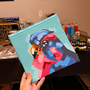 My project for course: Stylized Acrylic Painting: Explore Color and Shape . % daniela_glzmtz tarafından hazırlanan Tablo, Akrilik Bo, Ve ama projesi - 11.17.2022
