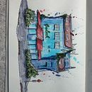 My project for course: Expressive Architectural Sketching with Colored Markers. Esboçado, Desenho, Ilustração arquitetônica, Sketchbook e Ilustração com tinta projeto de kateqwerty218 - 21.11.2022