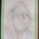 Mi proyecto del curso: Autoretrato artístico en acuarela. Un proyecto de Bellas Artes, Pintura, Pintura a la acuarela y Dibujo de Retrato de Camila Soto - 16.11.2022