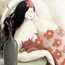 ca(n)'t be lazy Ein Projekt aus dem Bereich Traditionelle Illustration, Design von Figuren, Malerei, Zeichnung, Digitale Illustration, Porträtzeichnung, Digitale Zeichnung und Digitale Malerei von Darka White - 22.11.2022