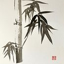 Linda Konone.Mein Kursprojekt: Einführung in die Sumi-e-Malerei Ein Projekt aus dem Bereich Traditionelle Illustration, Zeichnung und Illustration mit Tinte von Linda Konone - 22.11.2022