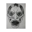 Mi proyecto del curso: Técnicas de tatuaje blackwork con línea fina - HANNYA - con cartuchos 3RL y 9RL.. Un projet de Conception de tatouage de Juan Leiva Chaves - 12.11.2022