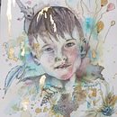 Retratos con tinta, té  y alcohol. . Un projet de  de Ana María Luque - 24.11.2022