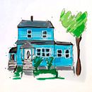 My project for course: Expressive Architectural Sketching with Colored Markers. Sketching, Drawing, Architectural Illustration, Sketchbook & Ink Illustration project by Silke - 11.25.2022