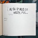 Ik ga op reis en neem mee (I packed my bag). Ilustração tradicional, e Álbum ilustrado projeto de sainab_ch - 26.11.2022