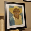 P. Perez, pastel portrait . Een project van Traditionele illustratie van Melissa Frances - 27.11.2022