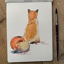 My project for course: Expressive Animal Portraits in Watercolor . Ilustrasi tradisional, Lukisan Cat Air, Gambar Realistis & Ilustrasi Naturalistik proyek oleh astridvb6 - 11.28.2022