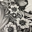 ‘Meadow’ - pencil-drawn pattern - WIP . Ilustrație tradițională și Design de model de Lidija Paradinovic Nagulov - 11.24.2022