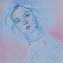 Mi proyecto del curso: Dibujo de retratos llamativos con lápices de colores Ein Projekt aus dem Bereich Zeichnung, Porträtzeichnung, Sketchbook und Zeichnen mit Buntstiften von la_tulipe - 29.11.2022