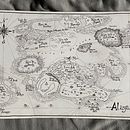 Mappa del mondo Alayard. Een project van  Ontwerp, Traditionele illustratie, Creatieve consultanc, Redactioneel ontwerp, Grafisch ontwerp,  Schetsen,  Creativiteit, Tekening met potlood,  Tekening, Posterontwerp y  Artistieke tekening van Alessandro Barra - 29.11.2022