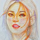 My project for course: Vibrant Portrait Drawing with Colored Pencils . % Art Worapat tarafından hazırlanan Çizim, Portre Çizimi, Eskiz defteri, Ve Renkli Kalem Çizimi projesi - 11.29.2022