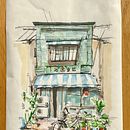 Mon projet du cours : Esquisses d'architecture expressives aux feutres de couleur Ein Projekt aus dem Bereich Skizzenentwurf, Zeichnung, Architektonische Illustration, Sketchbook und Illustration mit Tinte von david_desrousseaux1 - 01.12.2022