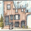 My project for course: Expressive Architectural Sketching with Colored Markers. Een project van  Schetsen,  Tekening,  Architecturale illustratie, Sketchbook y  Illustratie met inkt van Nicolas - 03.12.2022