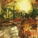My project for course: Dreamy Watercolor Landscapes: Paint with Light. Een project van Schilderij y Aquarelschilderen van Eman Badie Elkholy - 03.12.2022