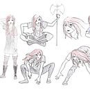 Model Sheet. Un progetto di Illustrazione tradizionale e Manga di Velika Kuzmina - 01.03.2022
