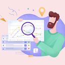 Flat illustrations for the blog SeRanking. Un proyecto de Ilustración tradicional de Yuliia Zadorozhnia - 04.12.2022