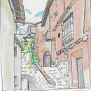 Mon projet du cours : Carnet de croquis : illustrez vos expériences personnelles . Ilustrație tradițională, Schițe, Desen, Caiet de schițe & Ilustrație cu cerneală de Bastien Bofias - 12.04.2022