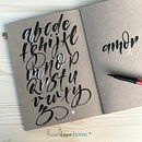 Mi proyecto del curso: Caligrafía itálica con brush pen. Un projet de Calligraphie de Marta Palau Queralt - 04.12.2022