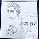 My project for course: Portrait Sketchbooking: Explore the Human Face . % Debi tarafından hazırlanan Eskiz çizimi, Çizim, Portre Çizimi, Sanatsal Çizim, Ve Eskiz defteri projesi - 12.06.2022