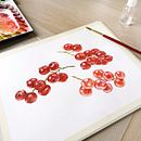 Mozell Rips - watercolor botanical illustrations for packaging. Un proyecto de Pintura a la acuarela, Ilustración tradicional y Packaging de Katerina Kolberg - 01.10.2019