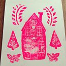 My project for course: Contemporary Printmaking with Linoleum. Un projet de Illustration traditionnelle, Artisanat, Beaux Arts, Estampe et Illustration à l'encre de Crystal - 05.12.2022