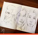 Mi proyecto del curso: Sketchbook de retrato: explora el rostro humano Ein Projekt aus dem Bereich Skizzenentwurf, Zeichnung, Porträtzeichnung, Artistische Zeichnung und Sketchbook von Luis Gerardo García - 28.11.2022