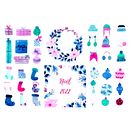 Illustrions de Noël 2022 à l'aquarelle. Een project van Aquarelschilderen, Traditionele illustratie y Schilderij van Eloïse MICHEL - 01.12.2022