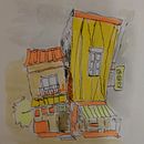 Mi proyecto del curso: Dibujo arquitectónico expresivo con marcadores de colores . Schițe, Desen, Ilustrație arhitecturală, Caiet de schițe & Ilustrație cu cerneală de Pili - 12.07.2022