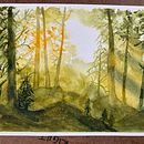 My project for course: Dreamy Watercolor Landscapes: Paint with Light. Projekt z dziedziny  Malarstwo i Malowanie akwarelą użytkownika Lisa Cain - 08.12.2022