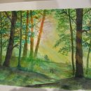 My project for course: Dreamy Watercolor Landscapes: Paint with Light. Een project van Schilderij y Aquarelschilderen van Julia C - 10.12.2022