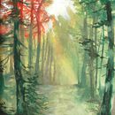 My project for course: Dreamy Watercolor Landscapes: Paint with Light. Un progetto di Pittura e Pittura ad acquerello di Hg Potter - 11.12.2022