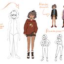 Mi proyecto del curso: Dibujo de personajes llenos de personalidad. Un progetto di Character design, Bozzetti, Disegno, Stor, telling, Stor, board, Disegno artistico e Narrativa di Vianney Varo - 12.12.2022