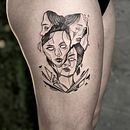 Mi proyecto del curso: Técnicas de tatuaje blackwork con línea fina. Een project van  Tatoeageontwerp van Mar Arbelaez - 13.12.2022