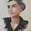 Mon projet du cours : Portrait à l'aquarelle d'après une photo. Un progetto di Illustrazione tradizionale, Pittura ad acquerello e Disegno di ritratti di vero_herion - 11.12.2022