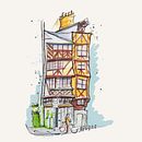 Paysage urbain de Nantes. Un proyecto de Ilustración tradicional de aurelien_photo - 08.12.2022