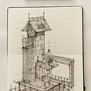 My project for course: Artistic Architectural Drawing with Ink. Un proyecto de Ilustración tradicional, Dibujo, Ilustración arquitectónica e Ilustración con tinta de Luke Adam Hawker - 14.12.2022
