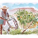 Meu projeto do curso: Ilustração em aquarela com influência japonesa. Un proyecto de Ilustración tradicional, Dibujo y Pintura a la acuarela de salsadepino_1 - 14.12.2022